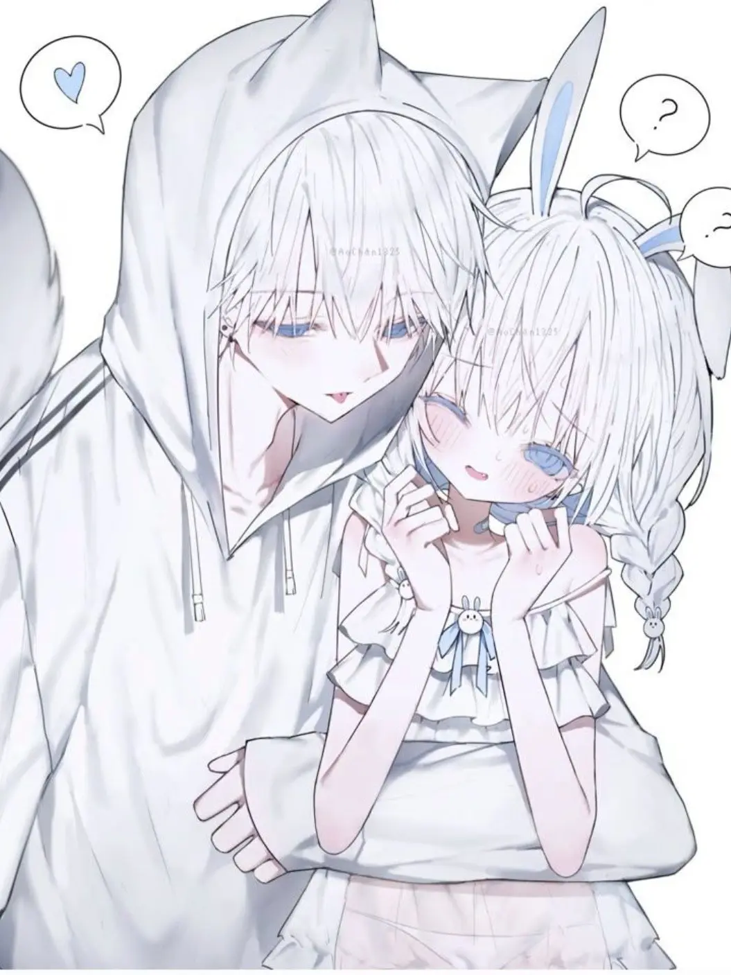 AgedBarb5818의 고양이수인과 토끼수인 커플