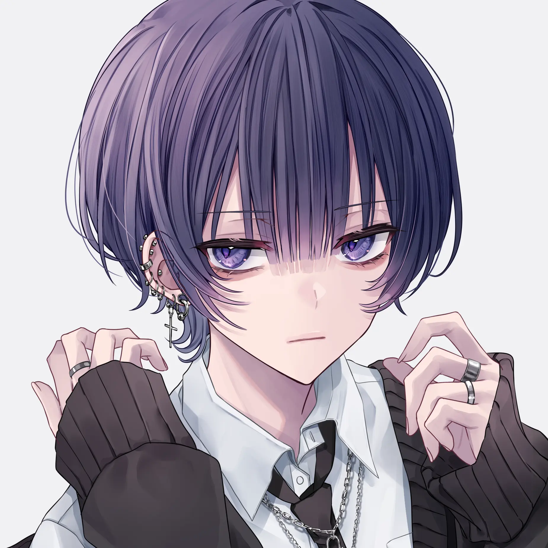 540224의 紫ぱっつんウルフ男子くん！！