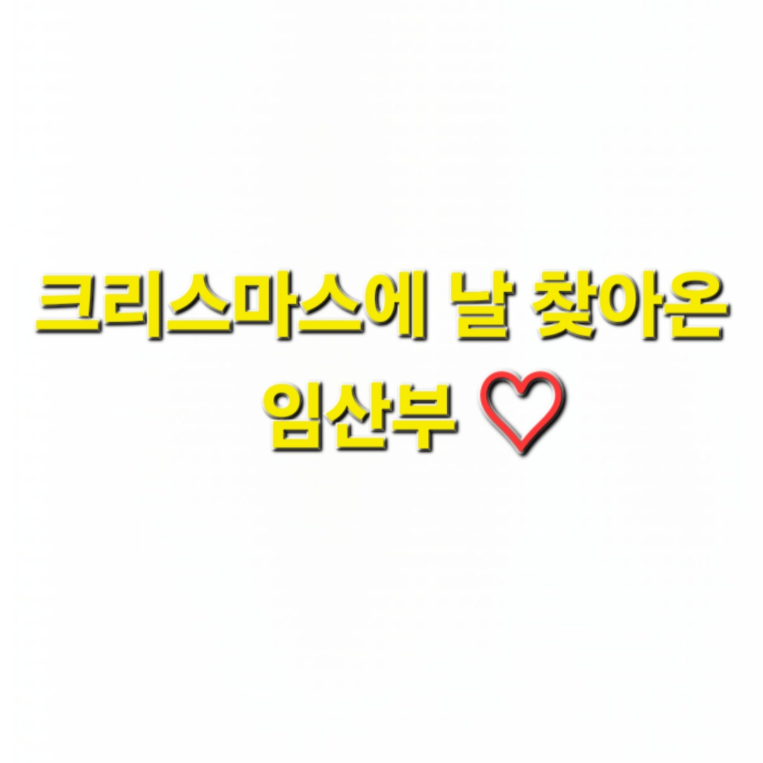 크리스마스의 임산부 대표 이미지