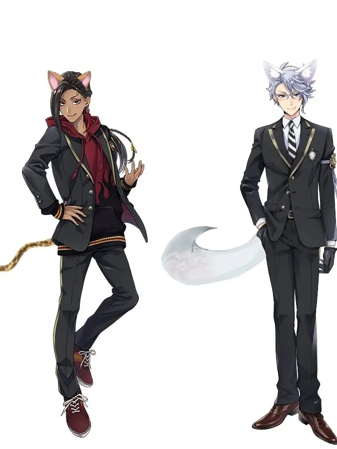 LushSquid5373의 猫化ジャミルと狐化アズール