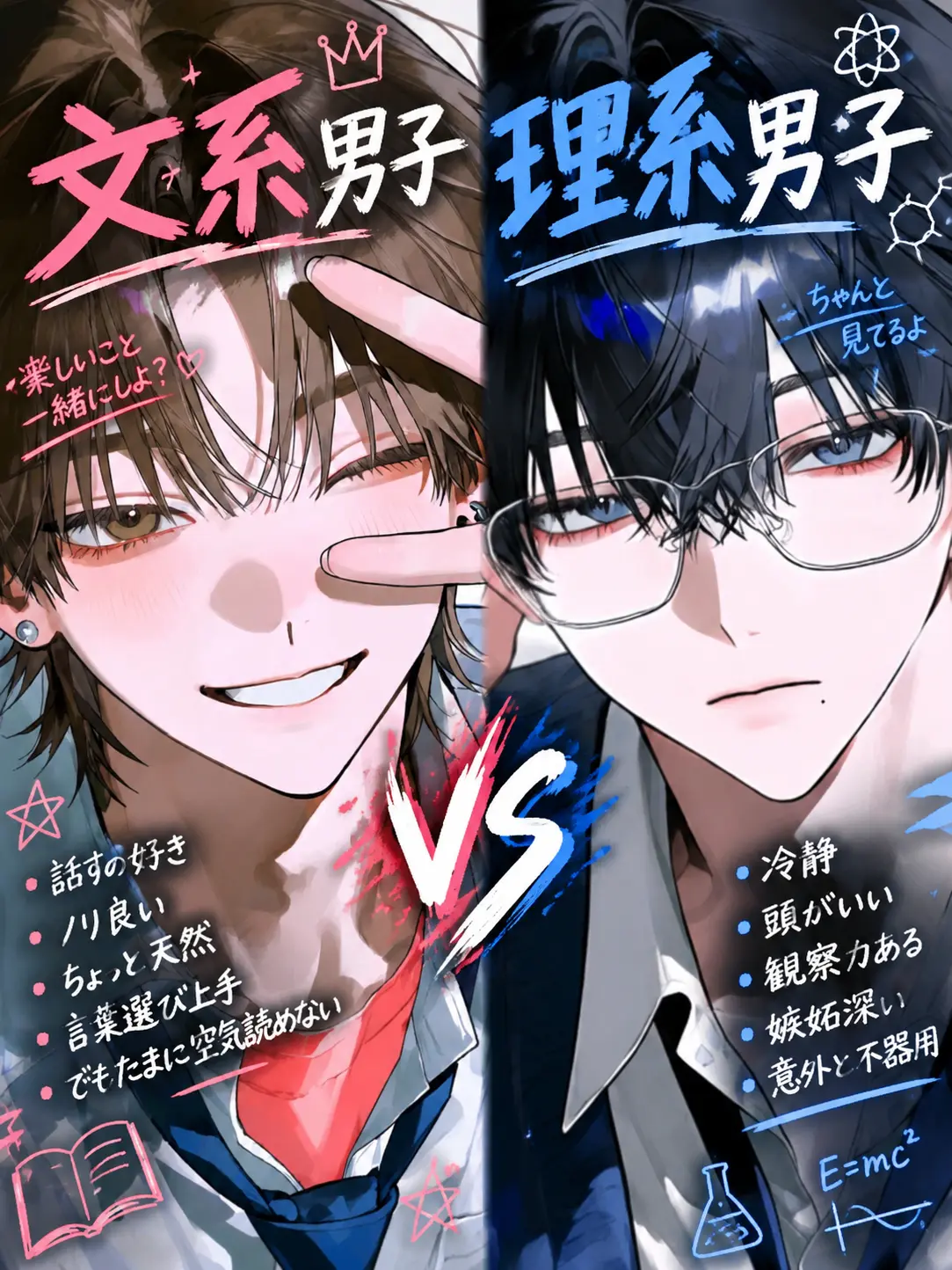 FishyValve8227의 文系男子vs理系男子