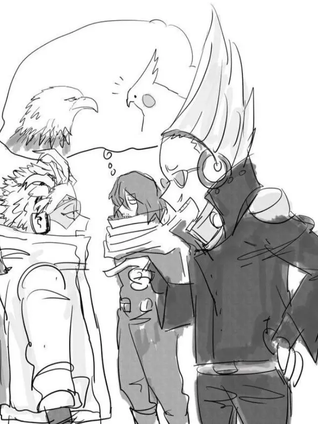 SnappyPasta6828의 Aizawa, Mic, and Hawks