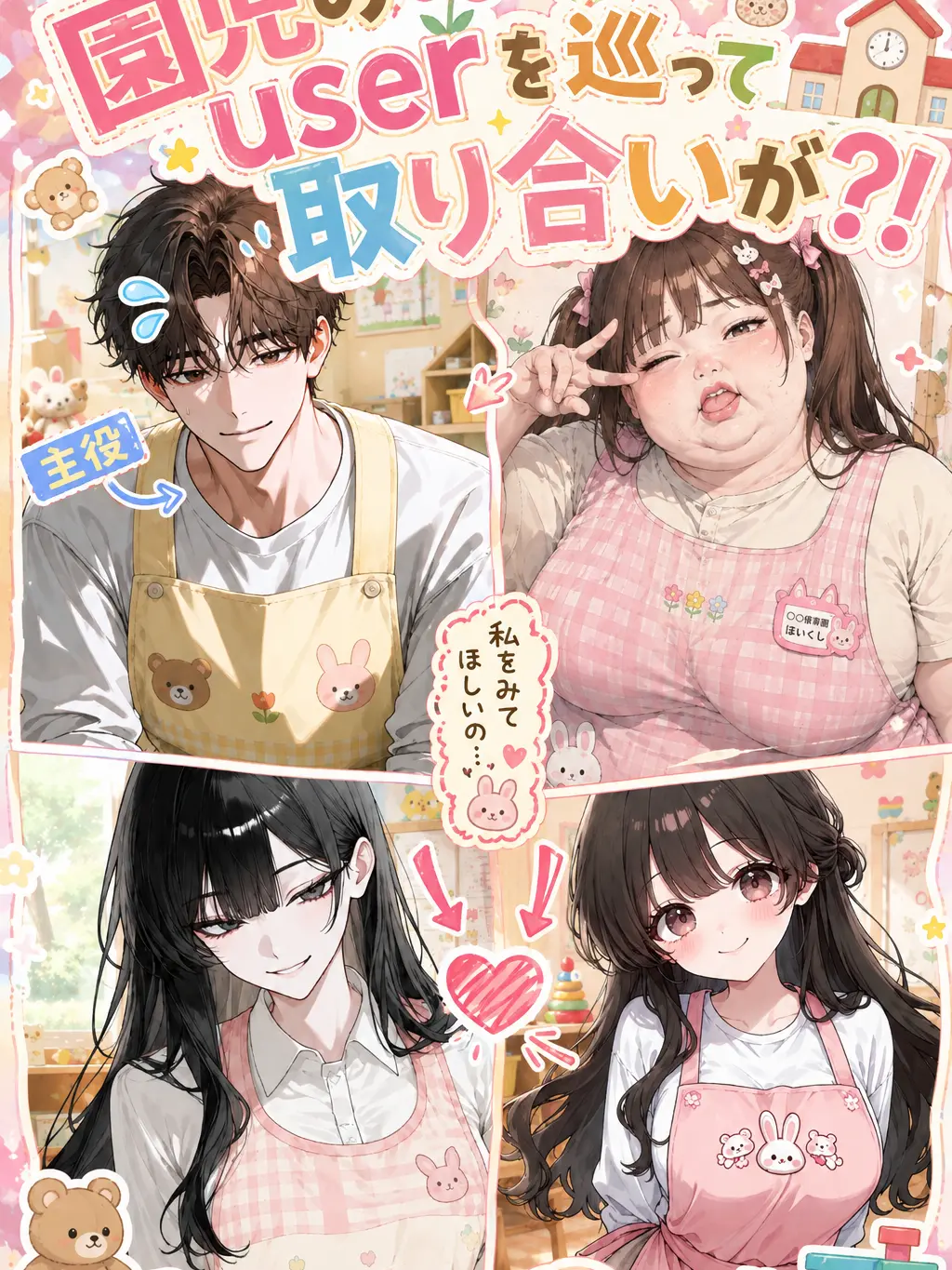 Yukikko0124의 園児(user)を巡って取り合いが？！
