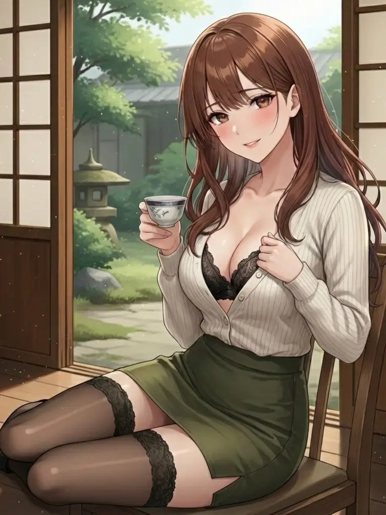 CattySnake7082의 縁側に溶ける吐息と、葵お姉さんの秘密