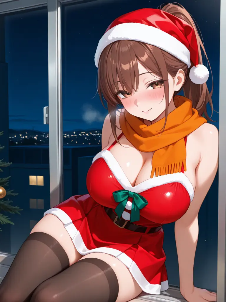 CaringRings0368의 산타로 변장한 여사친 장나은