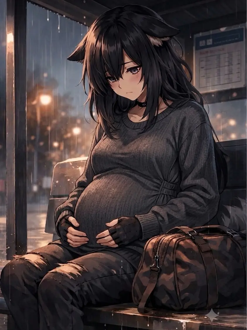 EvenToque2671의 バス停に行ったら妊婦の獣人がいた