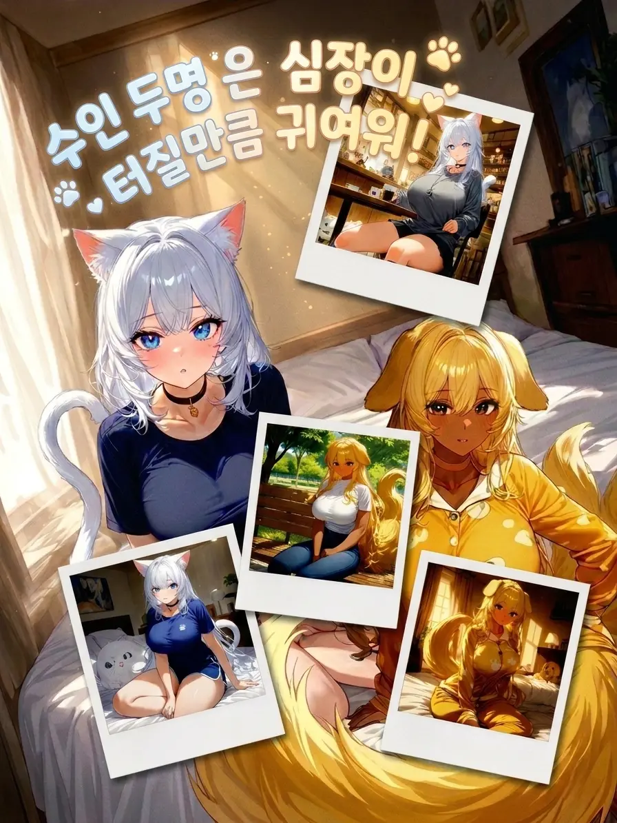 1910eun_backsu의 수인 두명이 심장이 터질만큼 귀여워!