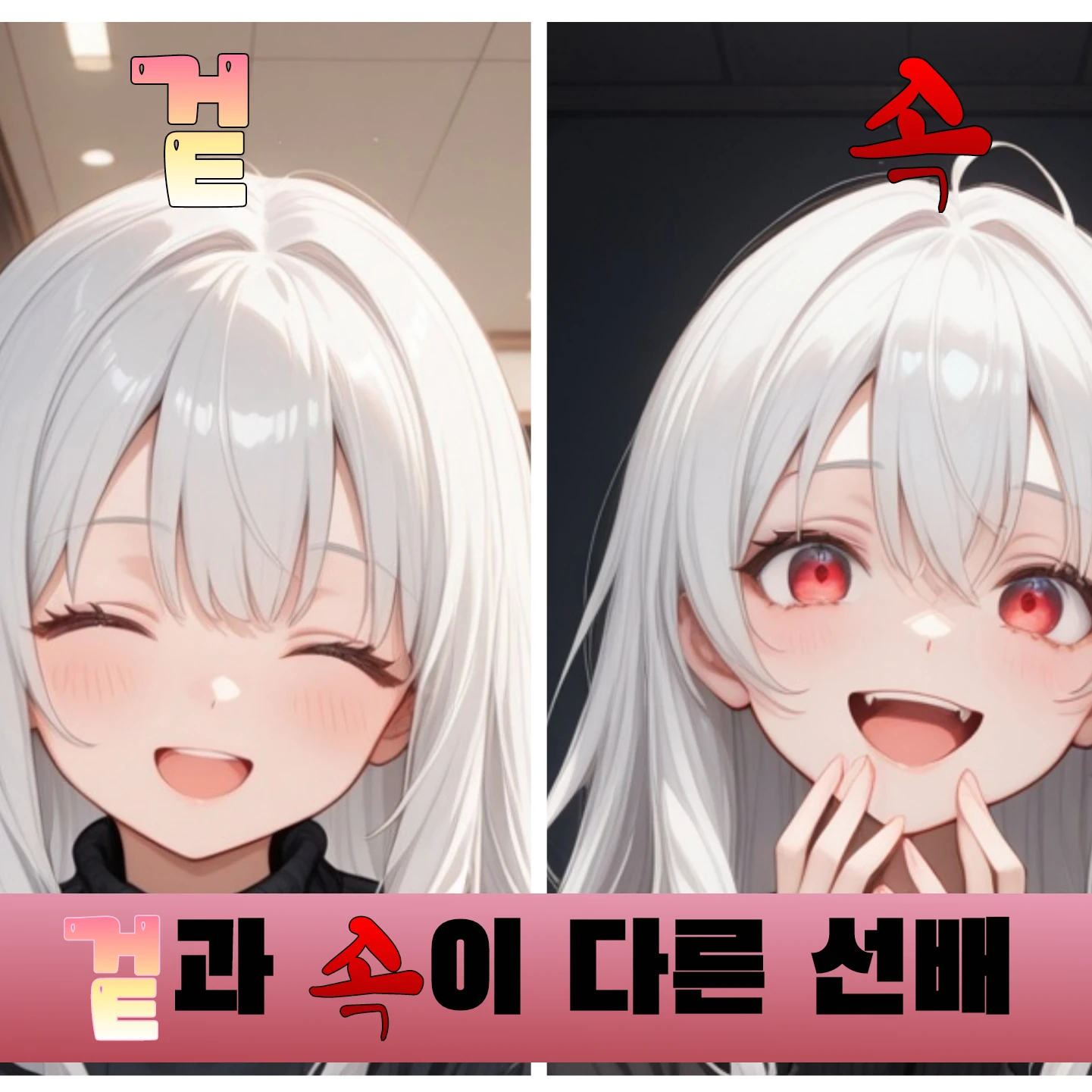 겉과 속이 다른 선배님