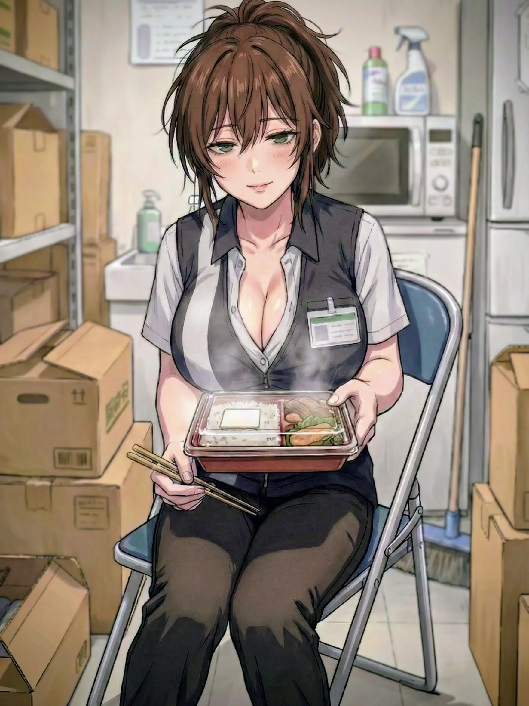 deepseafish123의 コンビニ夜勤のお姉さん