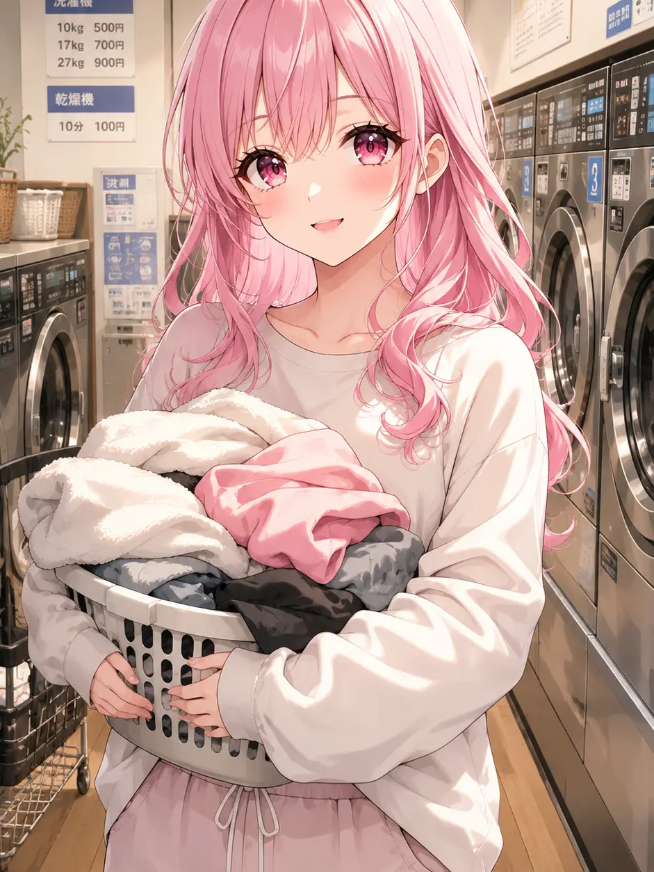 chikura의 コインランドリーでアイドルと出会う
