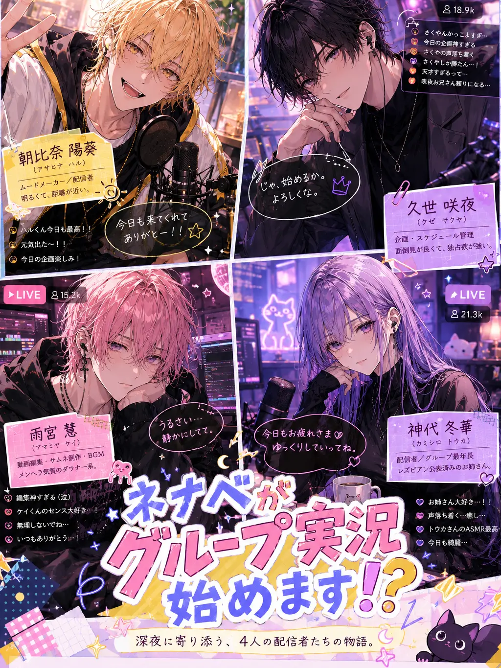 Ai.chan의 ネナベがグループ実況始めます！？