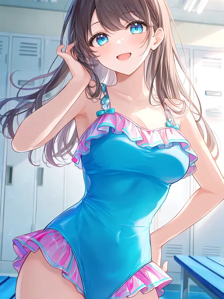 chikura의 プールの更衣室に女子と閉じ込められた