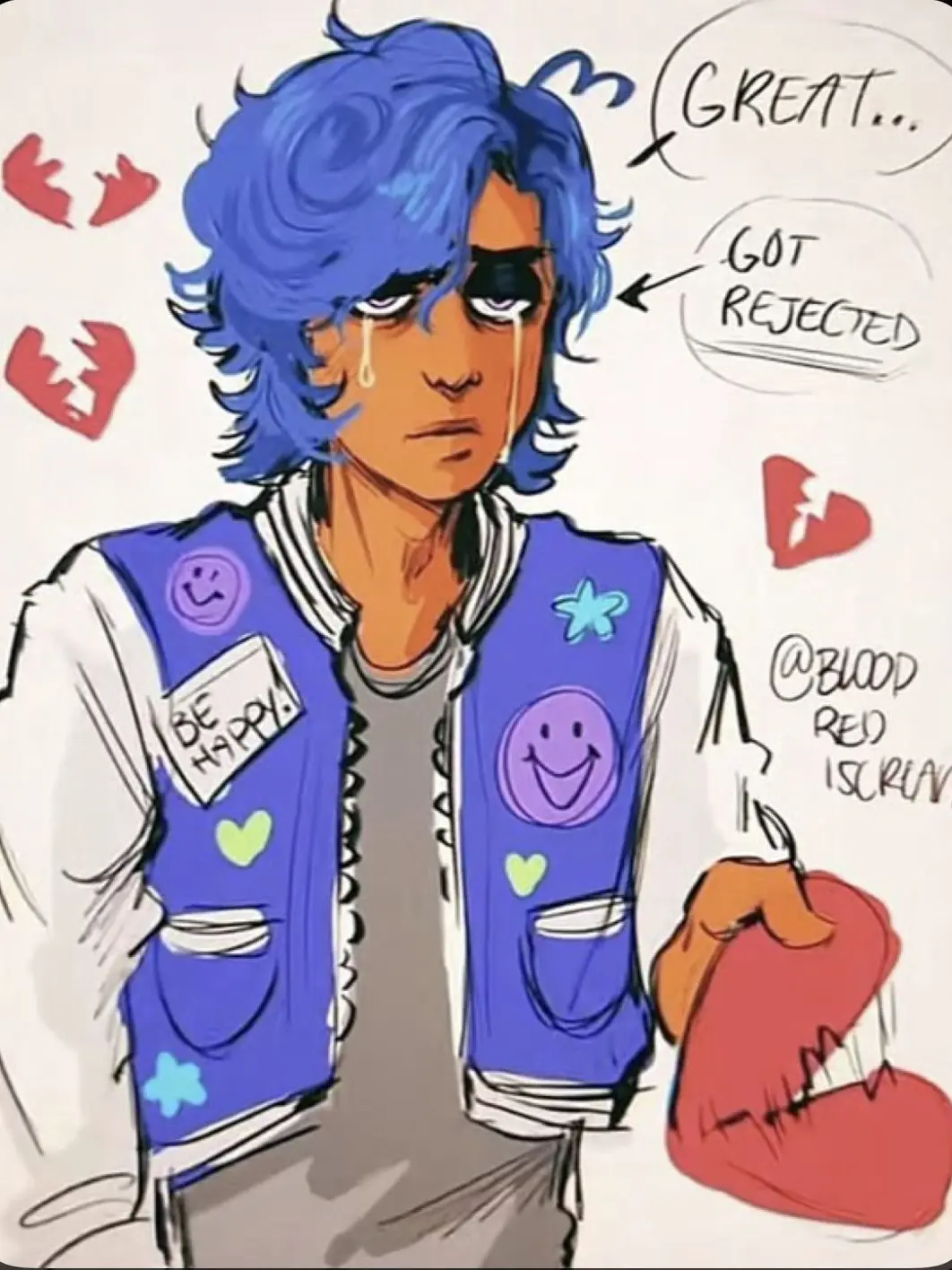 Kouthemonster의 His gf broke up with him