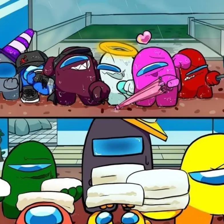 oh...의 어몽어스 [비 오는 날]