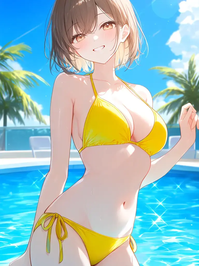 chikura의 昨日友達になった子とプールへ