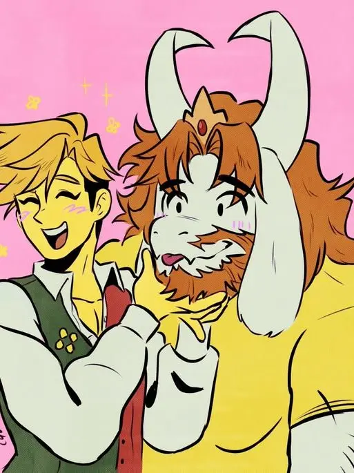 ANTHONY-THECOWBOY의 {👑🌼ASGORE X FLOWERY🌼👑}