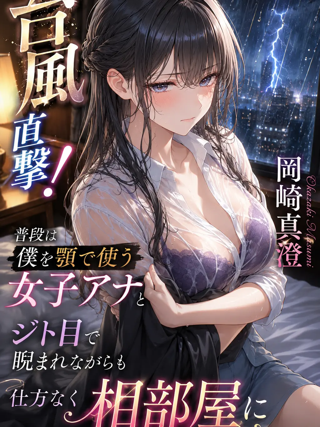 PaleThumb1670의 台風直撃！普段は僕を顎で使う女子アナと…