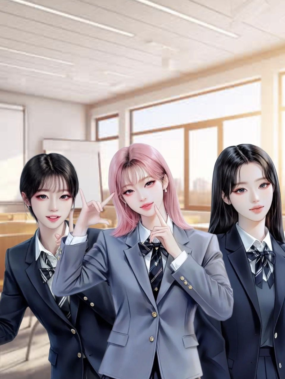 3명의 여사친들이 나를 좋아한다…? 대표 이미지