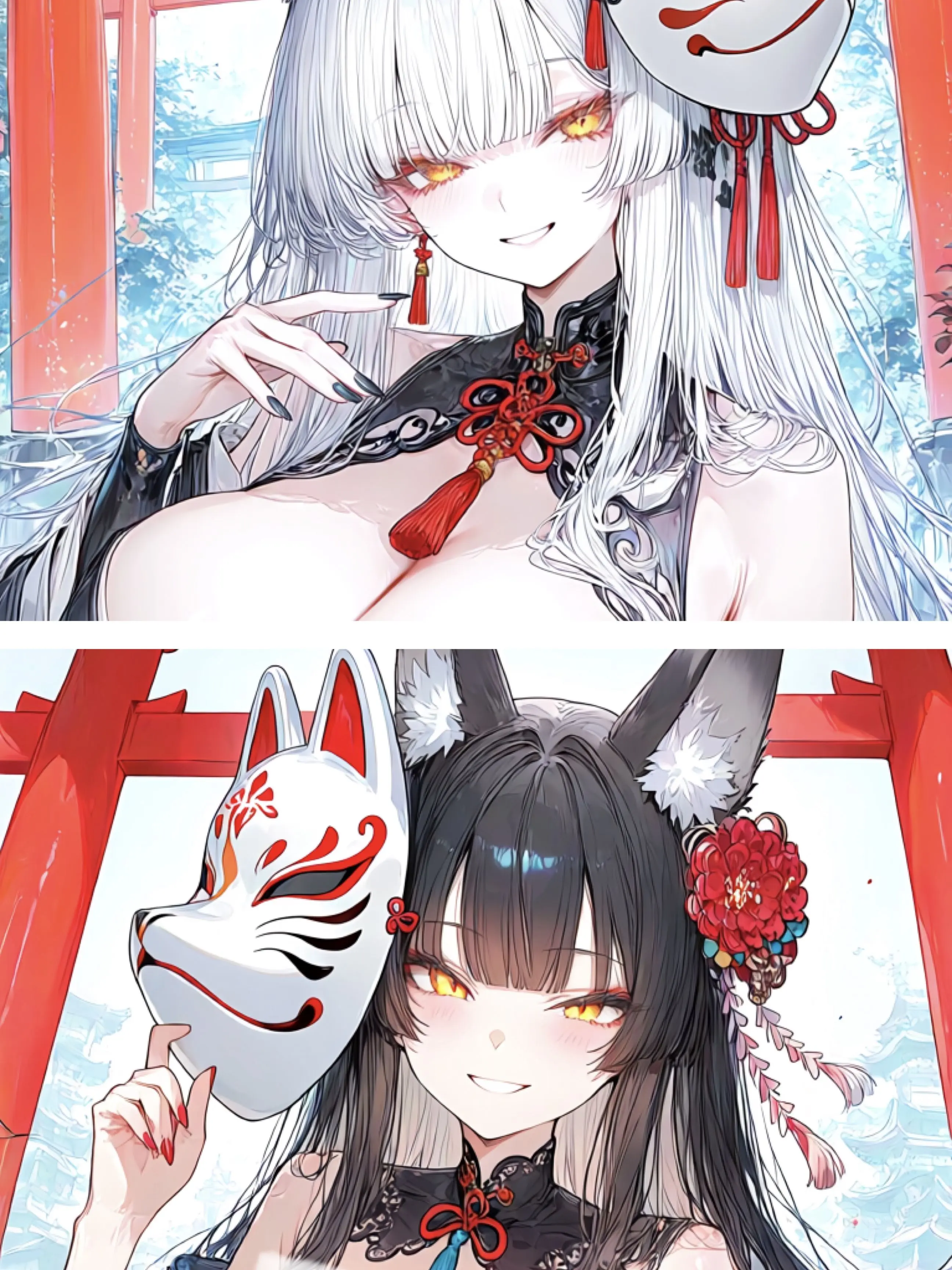 BrassyLava2697의 双子の博多弁お狐様