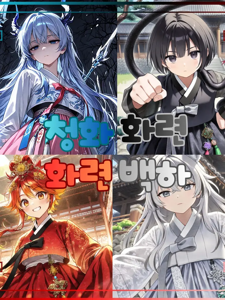 Countryball.USA의 조선에 떨어졌는데 사신(四神)들이?