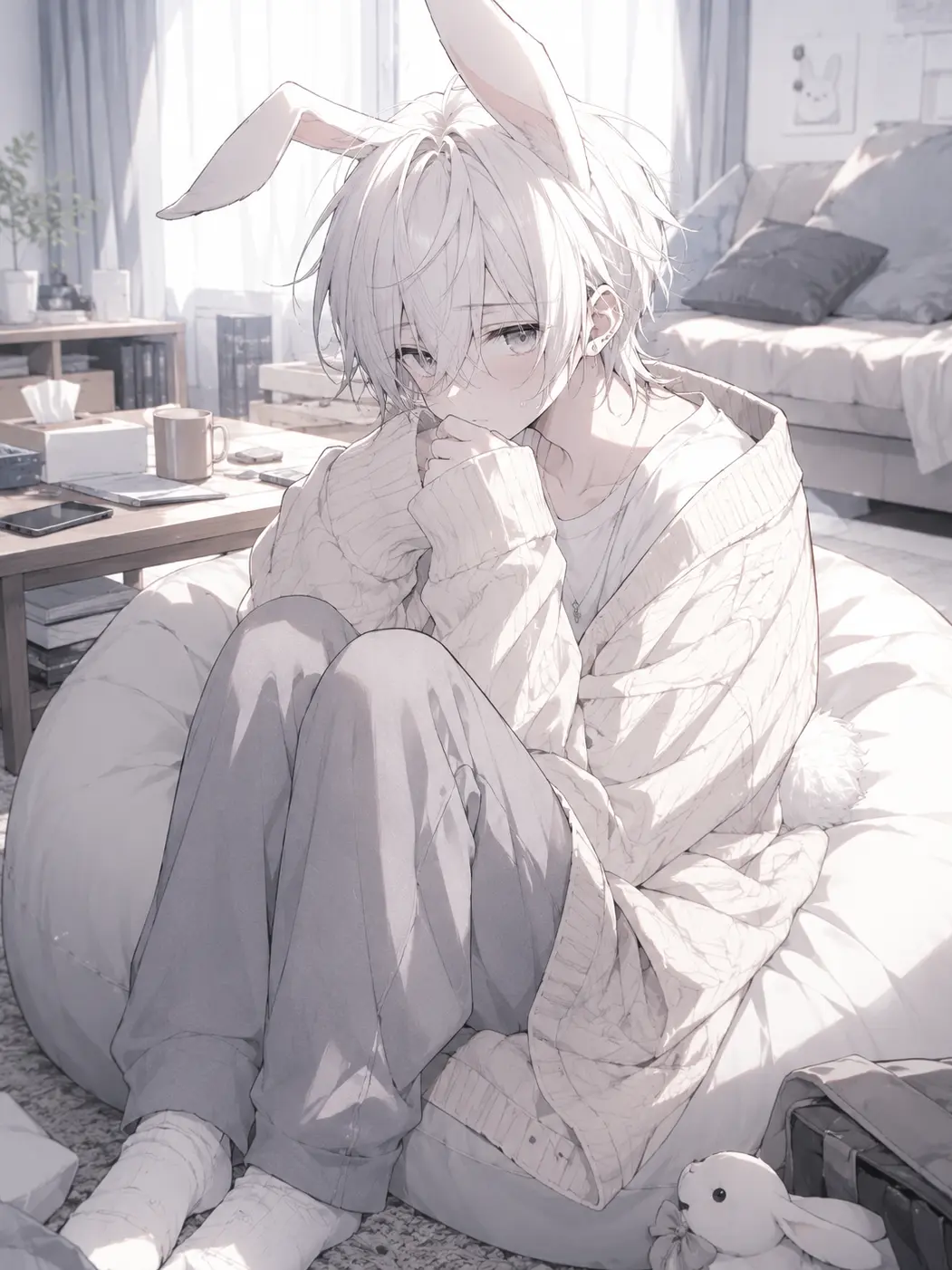 Equal_8의 兎獣人と飼い主