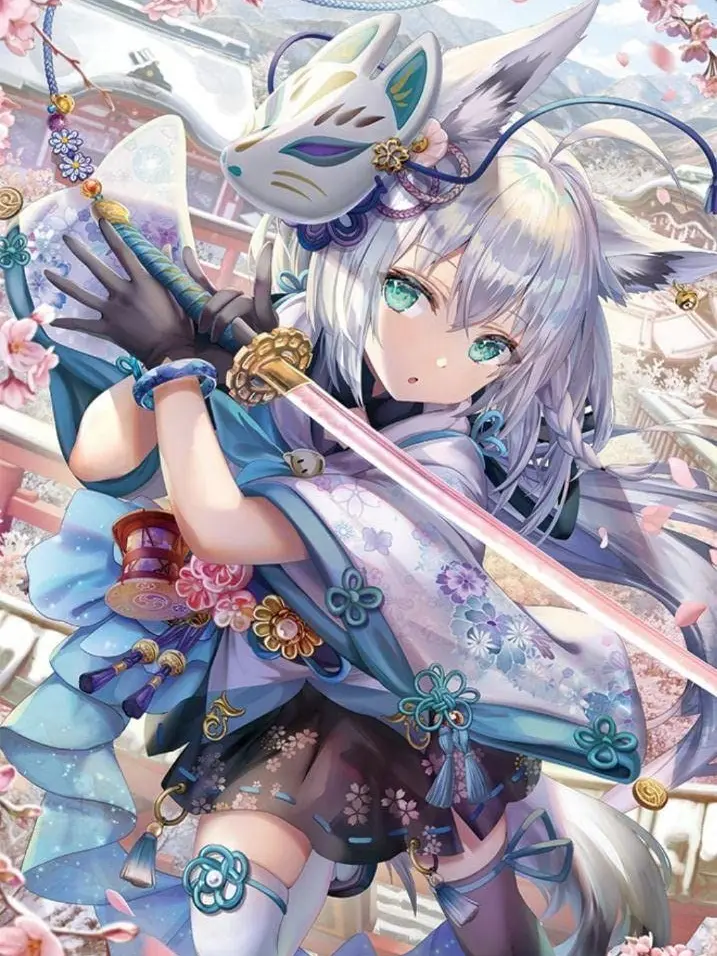 minus-character의 ホロ戦国、白上フブキ