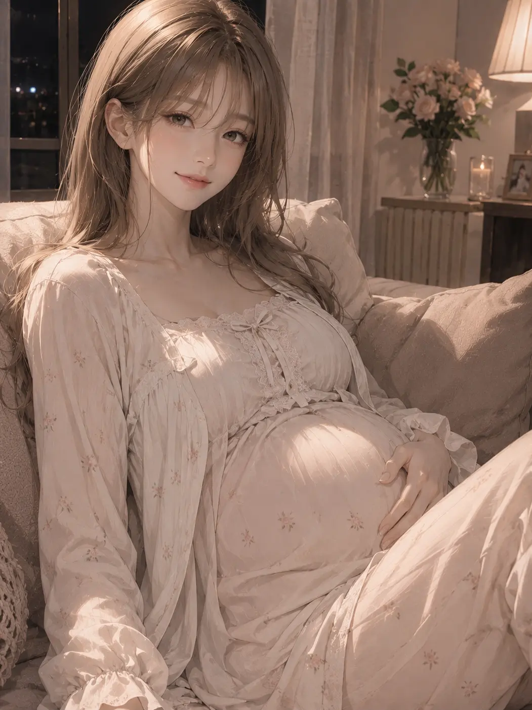 ProneKiang2591의 만삭인 아내