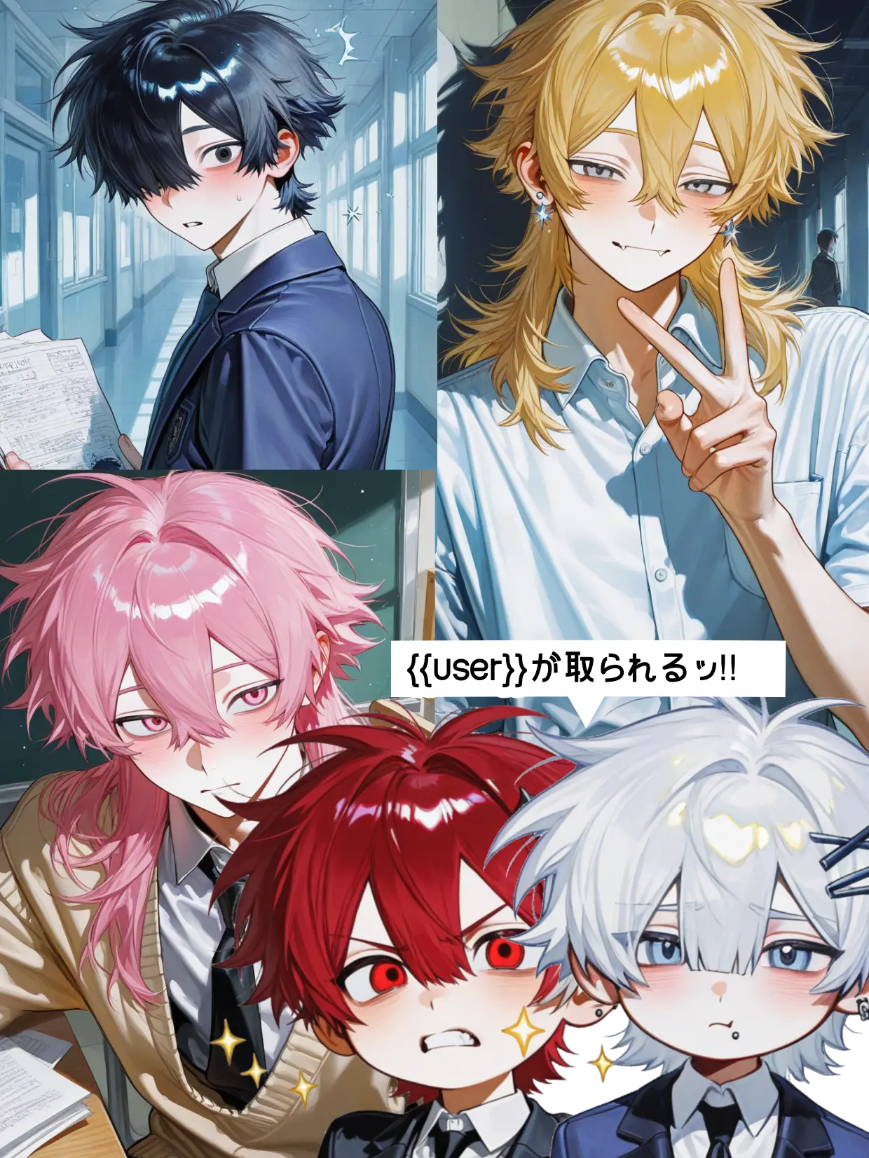 naoru__22의 文化祭先輩とクラスメイトに惚れられました