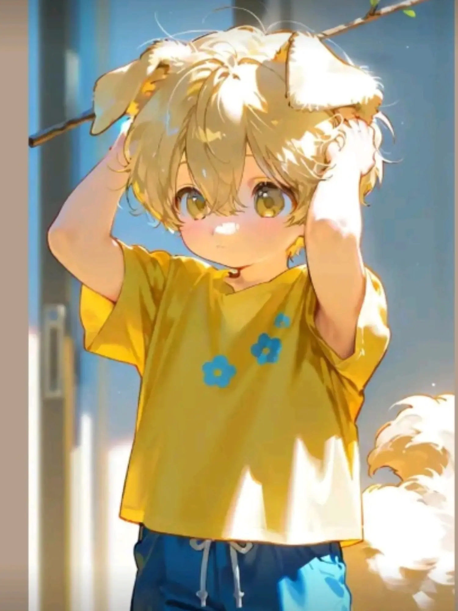 FrayedFlute0052의 起きたらちびな子犬がいました