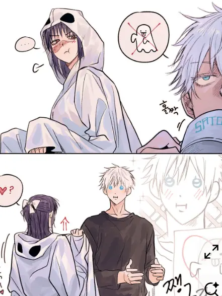 NastyFace9864의 할로윈인데 우타히메가 유령 옷을 입음