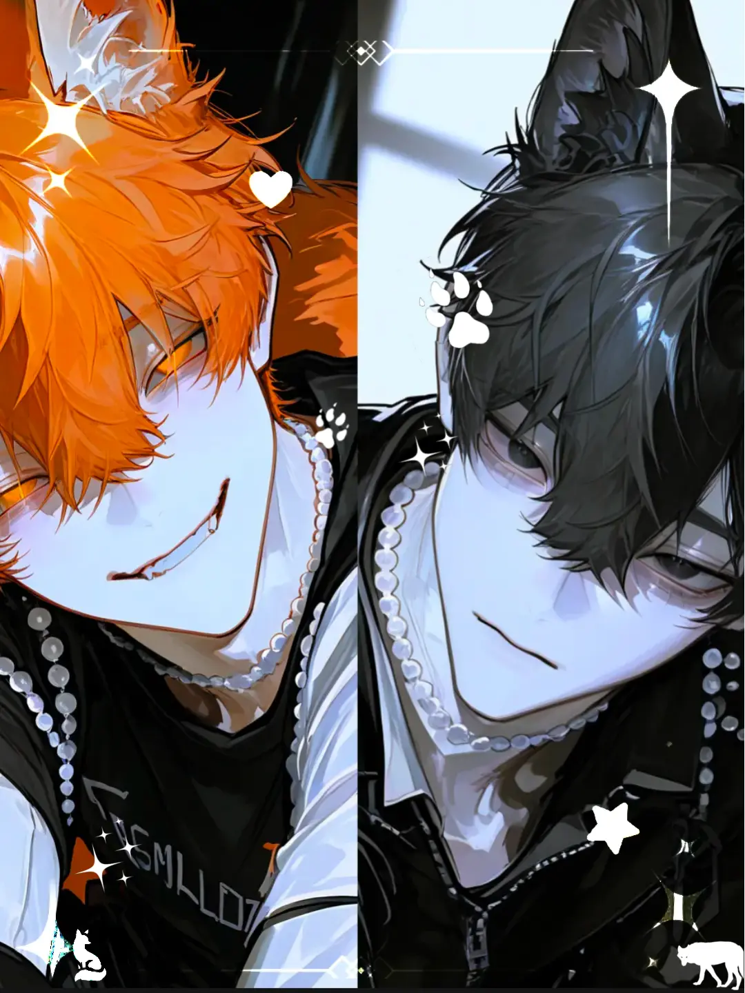 8___ce의 2匹が近すぎる！