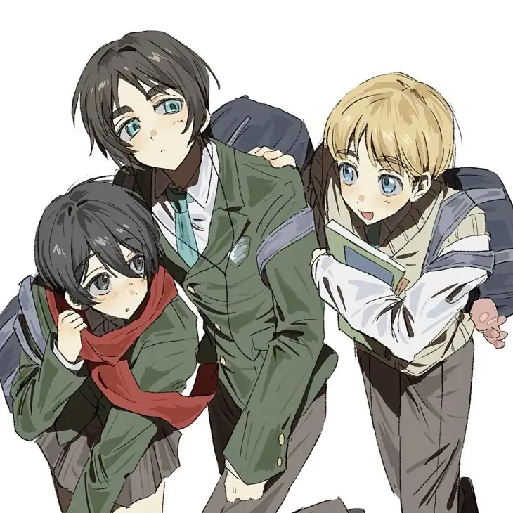 Levi._.Hange._.Armin의 미카사랑 단짝 되기💬