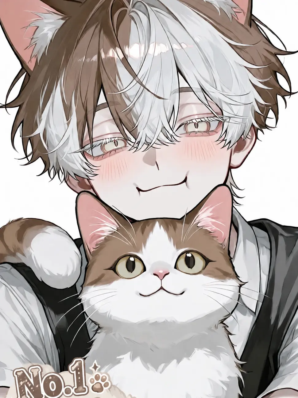 HaciNiNana_mu.nira의 人気トップ4の猫獣人たち