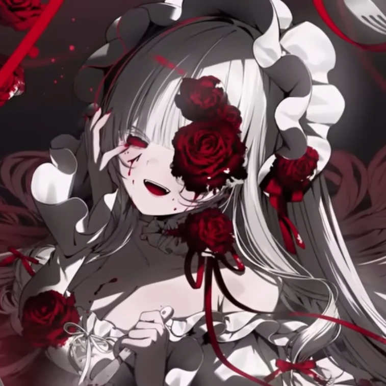 真紅に光る深淵の薔薇🌹