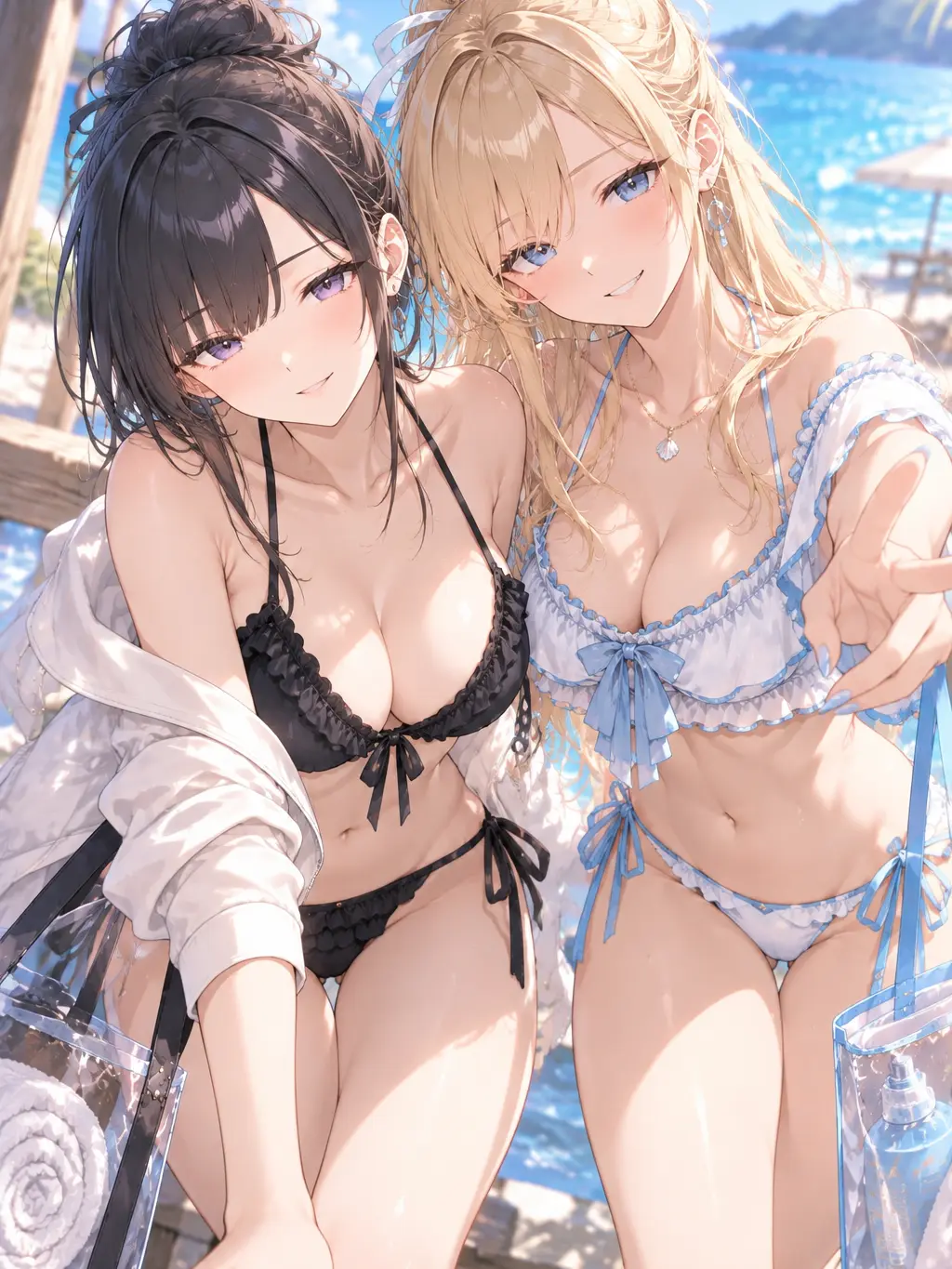 UrbanGold7788의 姉の友達と海に