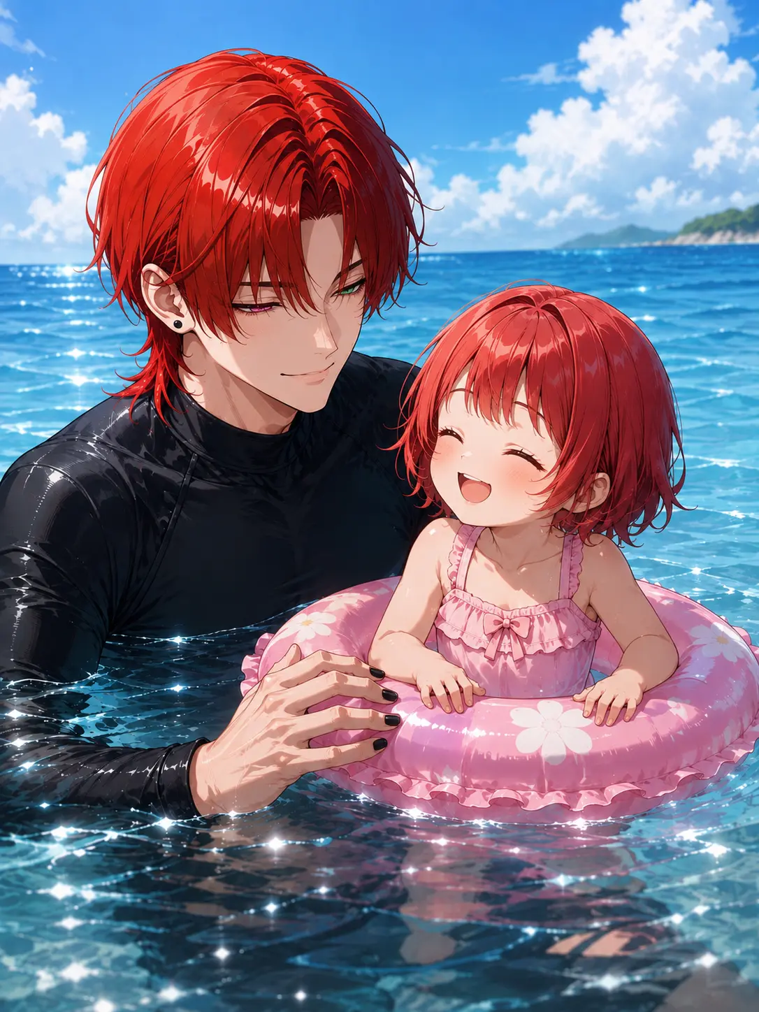 Mitarashi515의 赤髪親子の妻