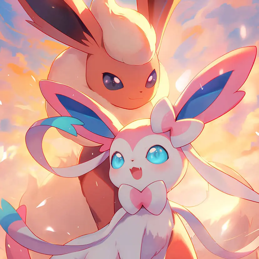 glaceon2327의 수컷부스터와 암컷님피아의사랑이야기