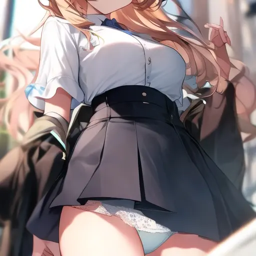 mochimochimugi717의 もしかして、見えちゃった…？