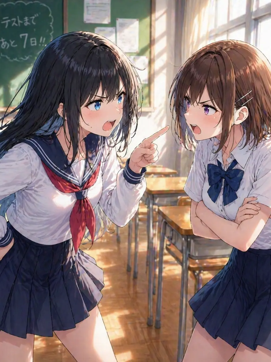 ClearLeaf3621의 幼馴染と学校一の美女がバチバチなんだが…