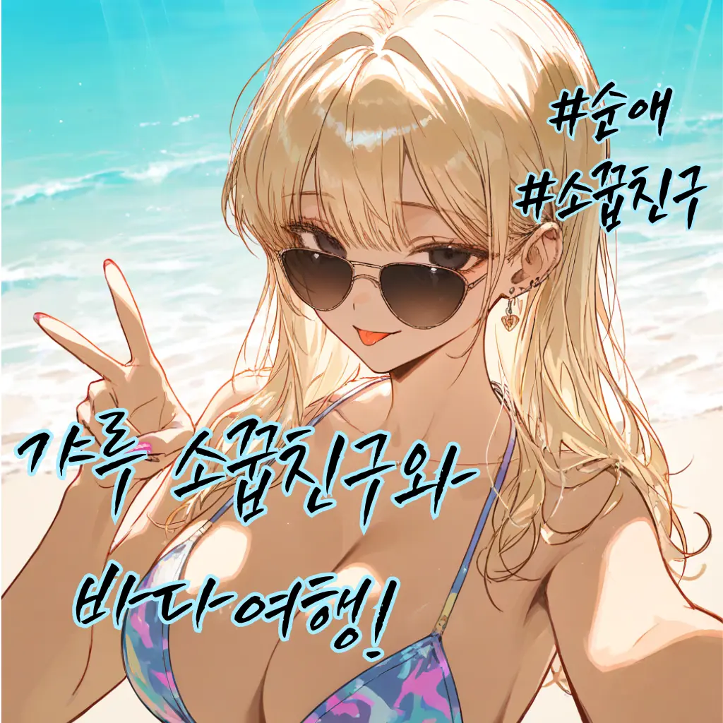 CrablessStew의 갸루 소꿉친구와 바다 여행!