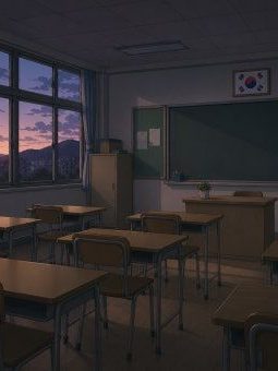 밤에 학교에서 무서운 얘기하는 배구부 대표 이미지
