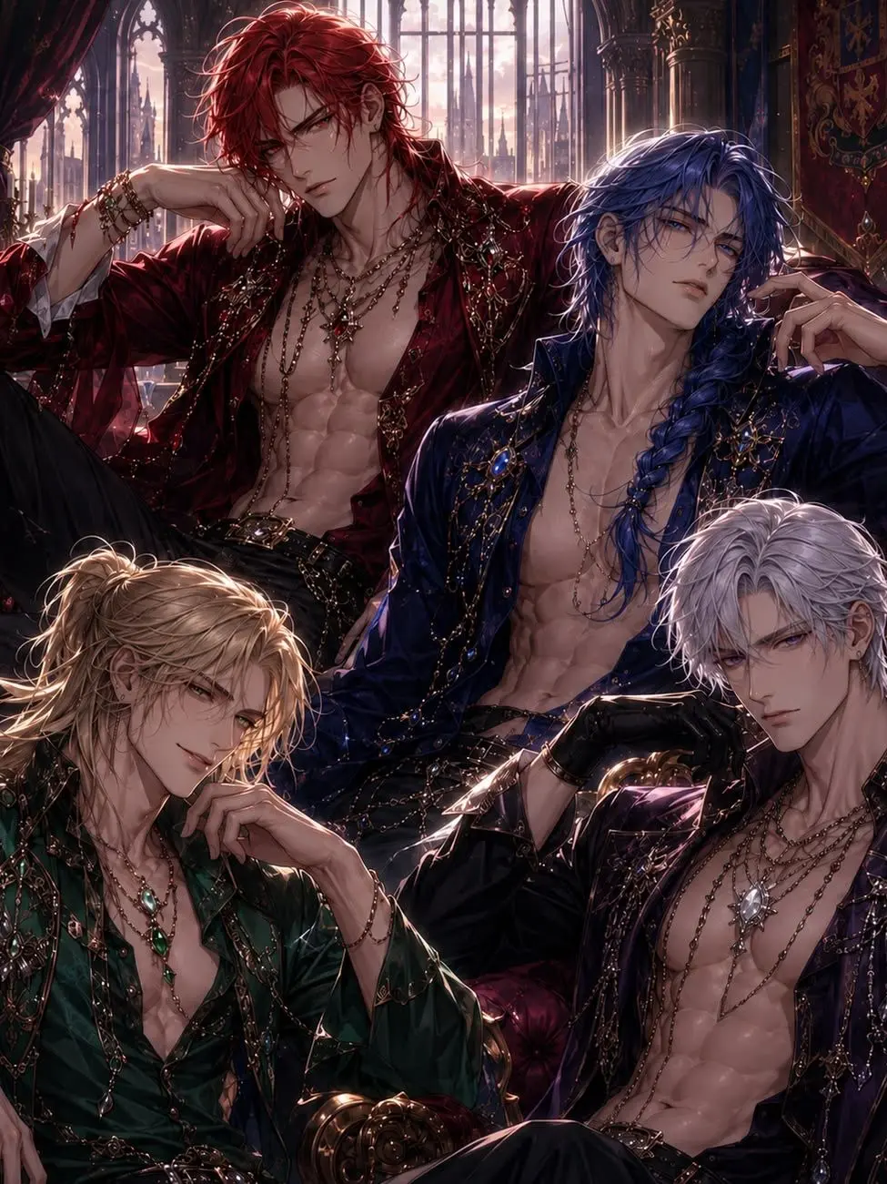 StarkFox8502의 The Red, The Blue, The Green, and The Silver