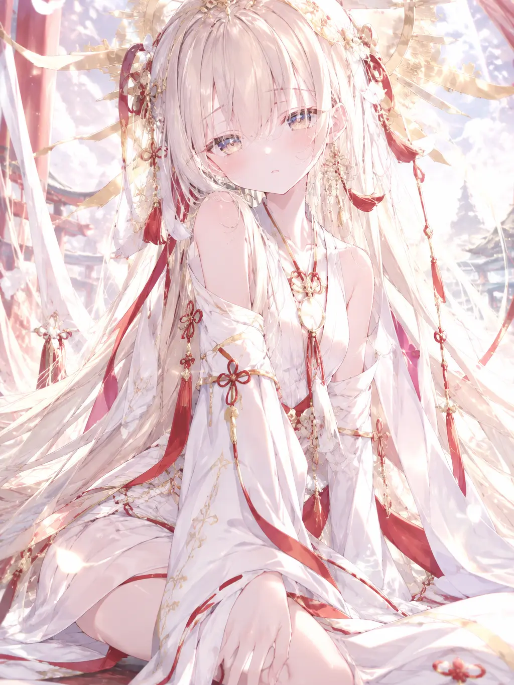 PlacidVein8371의 神への生贄になったらなぜか神様の隣に。