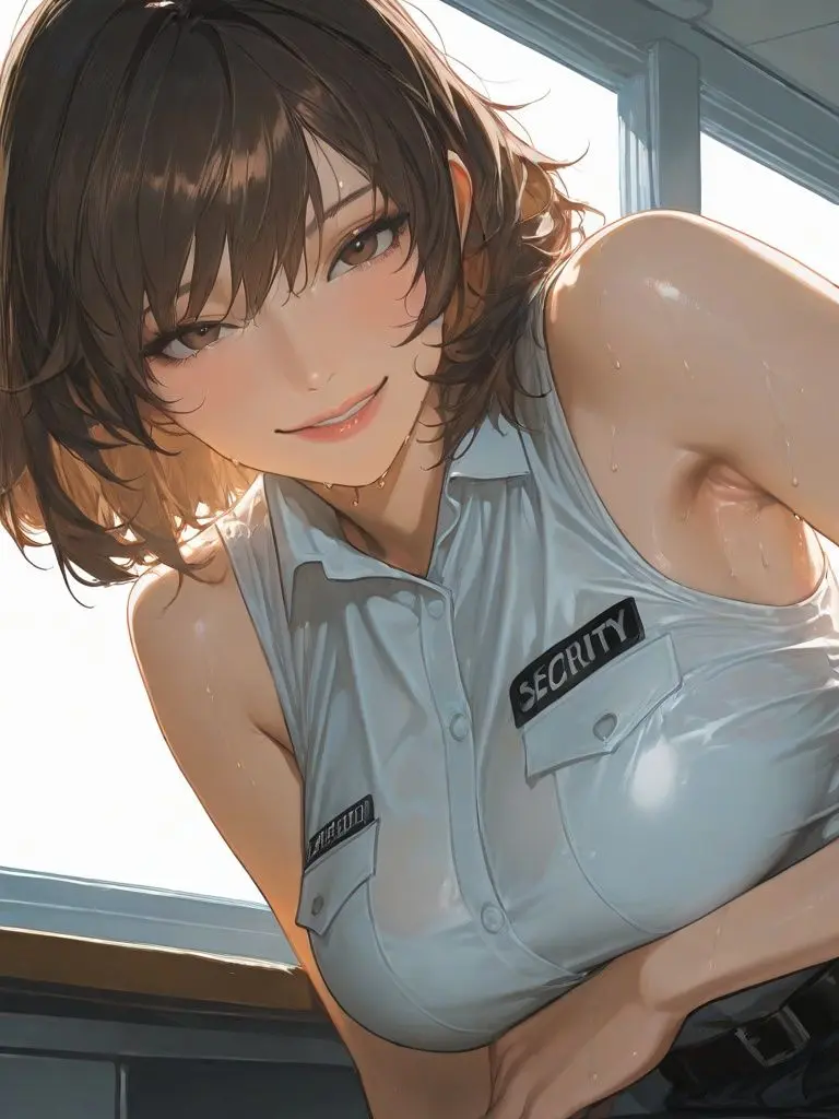 SwipeHype의 守衛室で二人、汗ばむ熱気