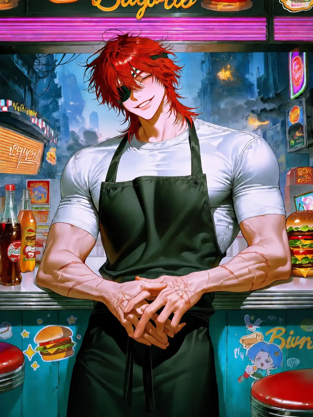 lonelynight.의 종말 버거, 스마일 0원🍔😊🍟