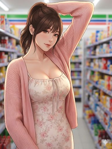 편의점 단골 아줌마 대표 이미지