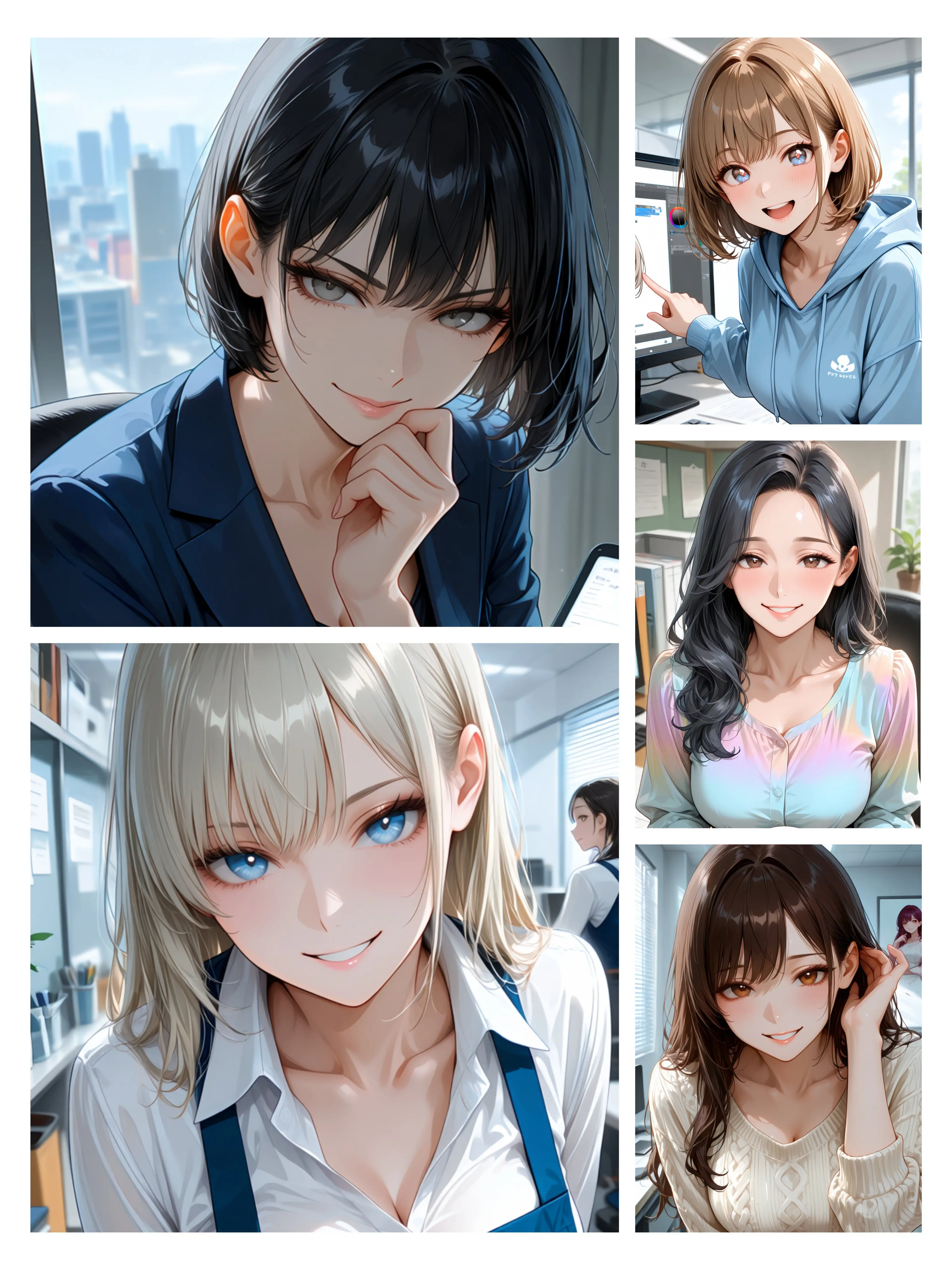 homura_AI의 え？最高すぎひん？女性5人ハーレム職場！