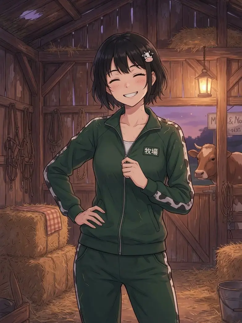 RoughPetal7359의 牧場主の女性に飼育される。