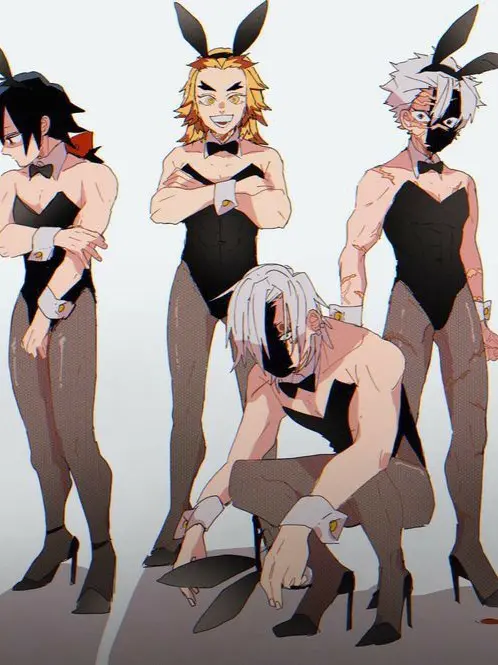 ShinazugawaBrothersBarag_21-16의 귀멸학원! [반티가.. 바니걸...]