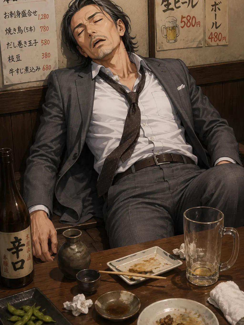 seki_isisi의 個室で課長が酔いつぶれちゃった